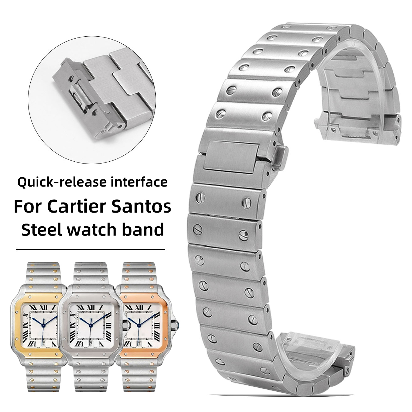 Men'S Accessories Cartier - Cartier Santos WHSA0007 WSSA0009 WHSA0010 Erkeklere