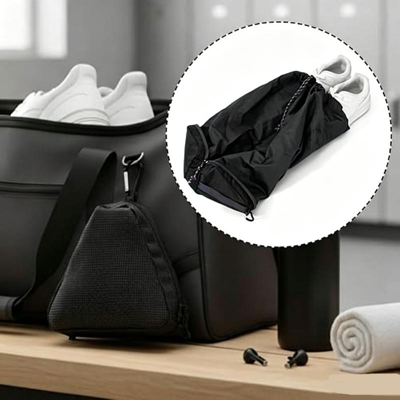 Travel Organizer Men - Katlanabilir Seyahat Ayakkabı Çantası, Siyah Renk,
