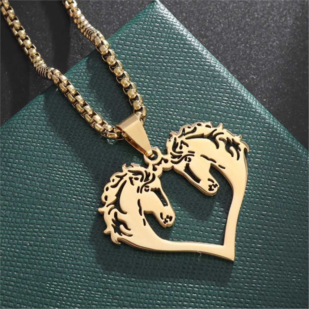 Hiphop Oymalı Atlar Kolye Erke - Men Accessories Neck Chain incelemesi ve fiyatı