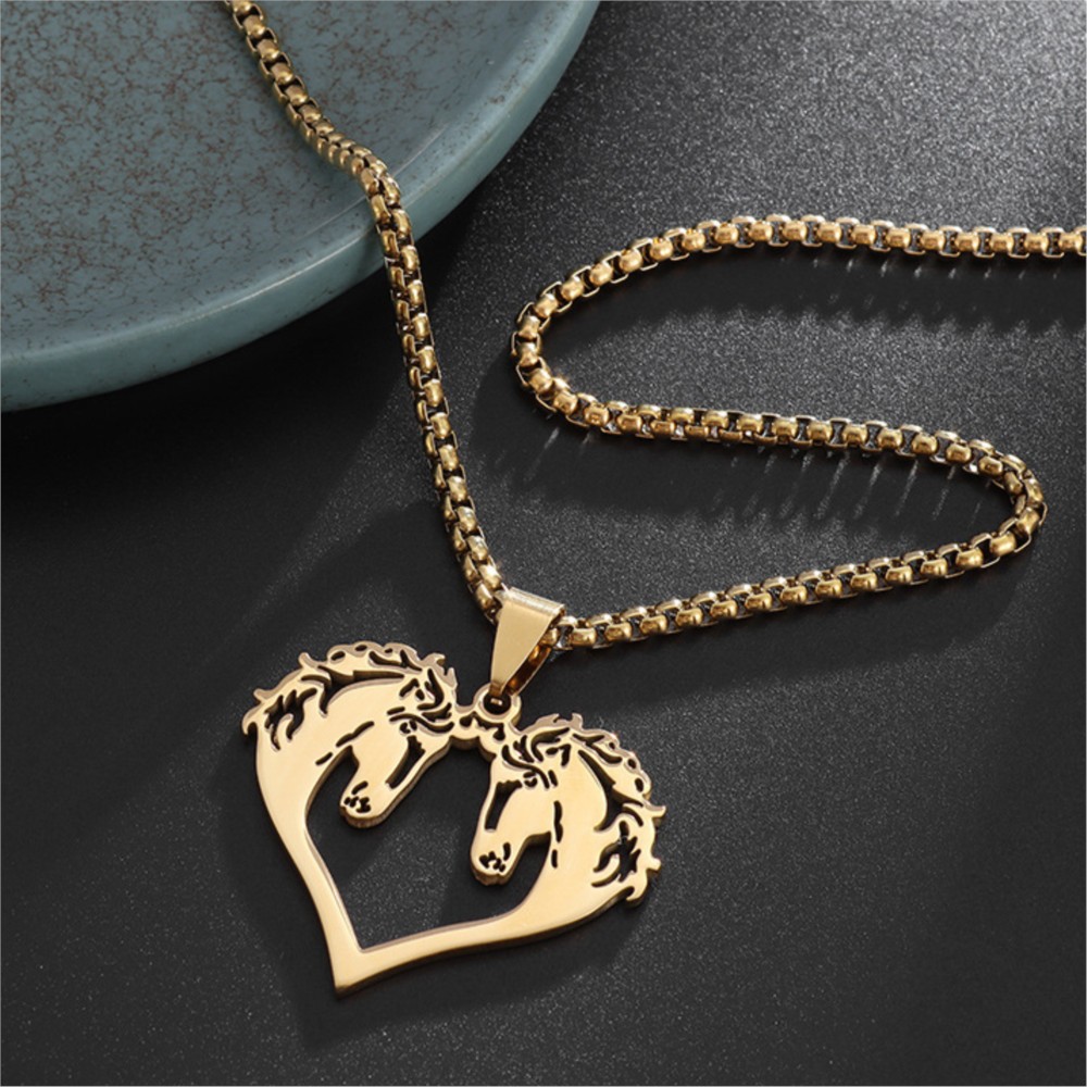 Hiphop Oymalı Atlar Kolye Erke - Men Accessories Neck Chain incelemesi ve fiyatı
