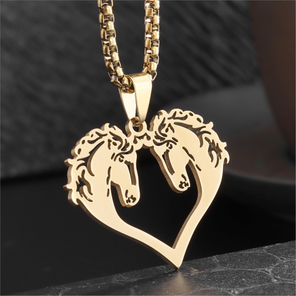 Hiphop Oymalı Atlar Kolye Erke - Men Accessories Neck Chain incelemesi ve fiyatı