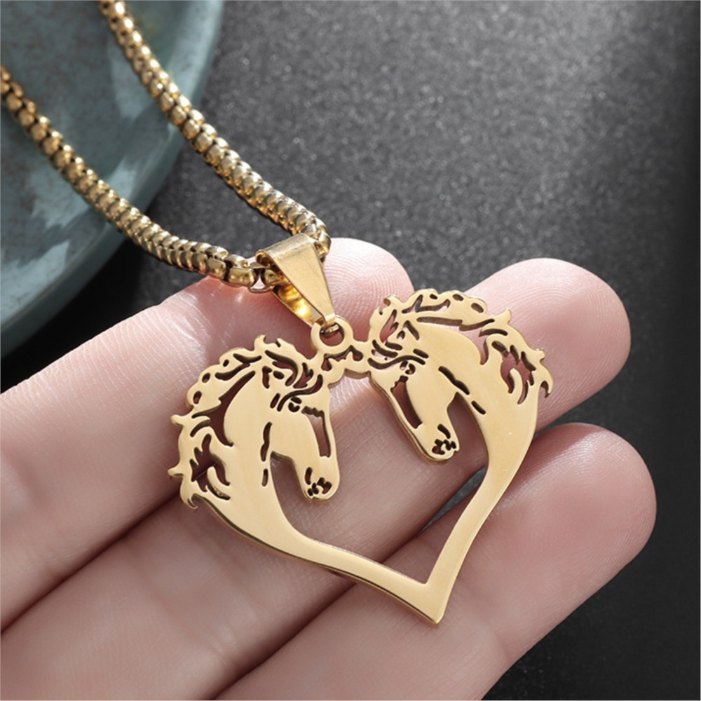 Hiphop Oymalı Atlar Kolye Erke - Men Accessories Neck Chain incelemesi ve fiyatı